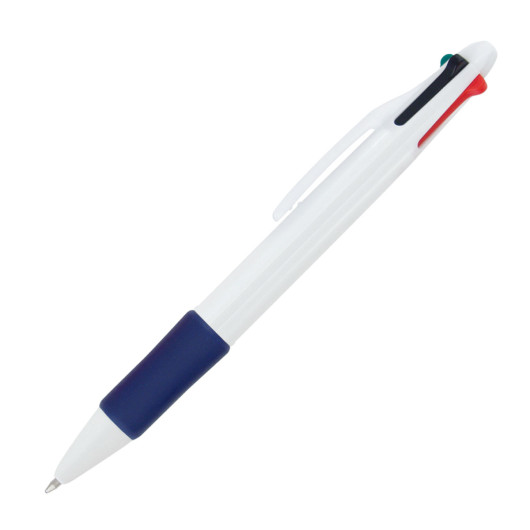 Promotional 4 Colour Plastic Pens Blue